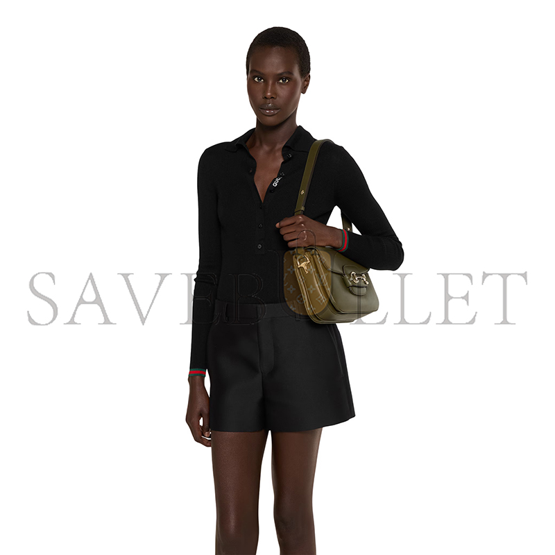 G*u*i horsebit 1955 soft medium shoulder bag 815178 (26*17.5*10cm)